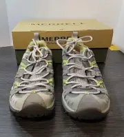 Merrell Womens Siren Sport Grey Lime Shoes Size 9.5