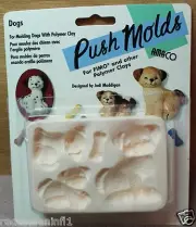 AMACO - Dog with Pups Push Mold by Designer Judi Maddigan-Rare & OOP