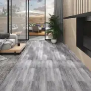 PVC Flooring Planks 5.02 m² 2 mm Self-adhesive Matt Wood Grey