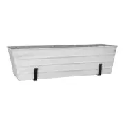 ACHLA Large Flower Box, with Wall Brackets, Cape Cod White - C-21W-WM