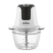 Sunbeam Mini Glass MultiChopper Food Processor - White