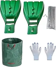 Leaves Hand Rake - Hand Held Rake, Leaf Claw Scoop, Garden Rake Grabber | Hand Held Leaf Garden Rake Grabber with Garden Bag, Outdoor Leaf Collection Rake with Gardening Gloves for Gardening and