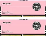 TEAMGROUP T-Force XTREEM DDR5 Ram 32GB (2x16GB) 7600MHz PC5-60800 CL36 A-DIE Desktop Memory Module Ram for 600 700 Series Chipset XMP 3.0 Ready Pink FFPD532G7600HC36FDC01