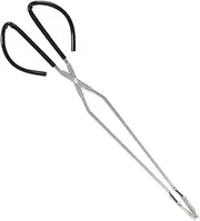 Extended BBQ Tongs Set Stainless Steel Scissor Tongs Long Scald Clip Carbon Clip Random Color