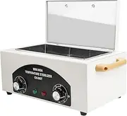 High Temperature Metal Tool Cleaning Box,122℉-428℉,2L Dry Heat Cleaning Cabinet with Stainless Tray Timer and Handle For Laboratories Hairdressing SPA Metal Tools Cleaning