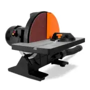 WEN Benchtop Disc Sander 12" Corded With Miter Gauge and Dust Collection System