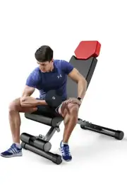 Finer Form 5-in-1 Weight Bench, Adjustable & Foldable for Bench Press, Strength
