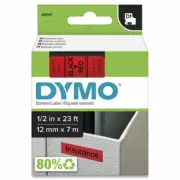 Dymo DYM45017 LabelManger 210D Kit D1 Label Tape, 1/2" x 23 ft, Black on Red