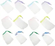 PAMINGONO Mesh Bag for Bar Soap 25pcs Soap Saver Bag Face Cleaning Net Bag Drawstring Soap Saver Lanyard