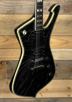 Ibanez Paul Stanley Signature PS3CM Electric Guitar Black Cracked Mirror w/ Cas