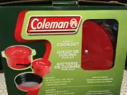 Coleman Family Cookset 3-Piece Non-Stick Frying Pan, Kettle, Sauce Pan -NEW