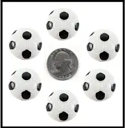 6 PC SOCCER BALL FUTBAL RESIN FLATBACK FLAT BACK RESINS