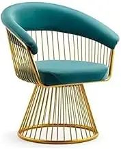 Chair,Lightweight Wrought Iron Small Stool round Stool Coffee Table Stool/Green/60 * 40 * 75Cm