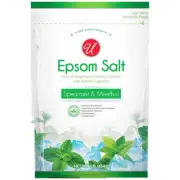 Spearmint & Menthol Epsom Salt, Natural Magnesium Sulfate, 1lb