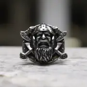 Viking warrior ring | 925 sterling silver | handmade norse battle cry ring