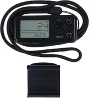 3D Pedometer Step Counter Walking with LCD Backlight Calorie Counter Distance Speed Monitor for Men Women with and Strap 7 Days Memory ABS Material