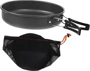 BESPORTBLE Multi-Function Outdoor Frying Pan Metal Egg Pan Camping Non-Stick Compact for Travel