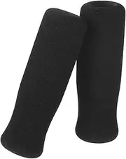 2pcs Handle Protective Sleeve Walker Accessories Walking Cane Handle Grip Walker Hand Pad Walking Stick Handle Cover Hand Grips for Walkers Walker Pads for Hands Black