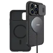 For Apple iPhone 16 Plus Case [Support Magsafe Charger] CamShield With Camera Protection Magnetic Shockproof Cover (Black)