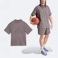 在飛比找ETMall東森購物網優惠-adidas 短袖 Basketball Tee 男款 棕 