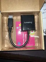 NEW Lumsing Mini HDMI To VGA Audio Video Adapter