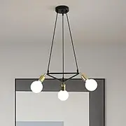 Adjustable Hanging Chandelier Modern Pendant Light Adjustable Drop Ceiling Lamp(3-Light)