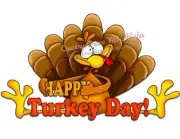 Sublimation Print Thanksgiving Happy Turkey Day Ready to Press Heat Transfer