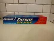 Reynolds Cut-Rite Wax Paper 12" X 75 sq ft Roll Wax Paper Lot of 2
