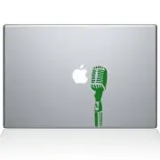 The Decal Guru Open Mic MacBook Decal Vinyl Sticker - 12" MacBook - Green (11...