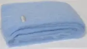 Masterweave Windermere Mohair Throw Rug Blanket - Sky
