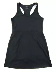 NWT GAP Fit Black Stretch Built In Bra Pocket Shorts Tennis Sport Tank Dress S