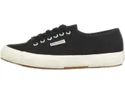 Superga 2750 Cotu Classic Black Color Fashion Comfort Sneakers Women's 9 Men 7.5
