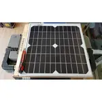 全新單晶高效能太陽能板20W 逆變器 深循環鉛酸電池 露營