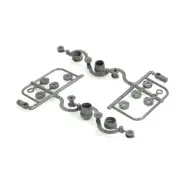 U1310F Schumacher RC Spares Parts Shock Mouldings Variation 1 Click Pistons New