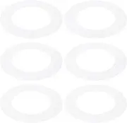 uxcell 3" ID 4.7" OD Plastic Trim Ring, 6 Pcs Ceiling Light Goof Rings Matte Circular Light Cover Lighting Fixture for Ceiling Wall Recessed Can Downlights, Translucent Matte White