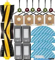 YBVABE Replacement Parts for ECOVACS Deebot Ozmo N8 PRO/N8 PRO+/N8/N8+/NEO/T8/T8+/T8 AIVI/Yeedi vac Robot Vacuum - 21Pcs Accessories Kit - 1Main Brush, 6Side Brushes, 4mop pad, 4Dust Bag & 4Filters