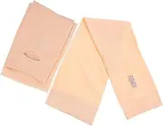 LIGIGWASH 2pcs Ice Sleeve Uv Arm Sleeves Arm Covers for Women Uv Protection Gloves Fingerless Gloves Nylon Beige