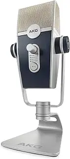 AKG Pro Audio Lyra Ultra-HD, Four Capsule, Multi-Capture Mode, USB-C Condenser Microphone for Recording and Streaming, 3 feet