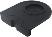 Tamping Mat Black Multi-Function Thicken Anti-Skid Wear Resistance Coffee Tamper Holder Silicone Pad Mat(Black) (M)
