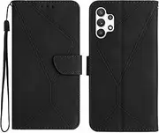 Compatible with Samsung Galaxy A23 5G Case,Compatible with Samsung Galaxy A23 4G Kickstand Flip Card Slot Magnetic Closure Phone Cover Black