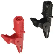 Kyoritsu Electric Meter Safety Alligator Clip (Red and Black) 7157B