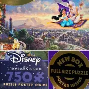Disney Thomas Kinkade ALADDIN 750 Piece Ceaco Jigsaw Puzzle -New Sealed