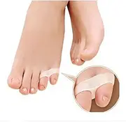 8 Pieces Silicone Gel Little Toe Valgus Corrector Separator Straightener Protector