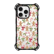 iPhone 16 Pro Bounce Case MagSafe Compatible xmas gingerbread candy pattern
