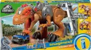 Imaginext Jurassic World T. Rex Dinosaur Toy with Owen Grady Figure Light NEW