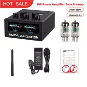 SUCA AUDIO TUBE-T3 PLUS 300W+300W Hifi Power Amplifier Tube Preamp Bluetooth