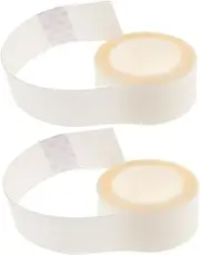 IWOWHERO 2 Pcs Wig Tools Clear Elastic Hair Ties Double Sided Adhesive Tape Mini Hair Clips Hair Barrettes 2 Sided Tape Flat Hair Clips Clear Double Sided Tape Invisible Tape Transparent Pu