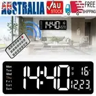 16" Large Digital Big Jumbo LED Wall Desk Clock Display +Temperature Calendar AU