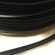 PVC Vinyl Piping Trimming Lip Cord Upholstery 3/8" Black Matte 10 yd VP2