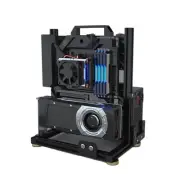 PC Test Bench Open Air Computer Case EATX Motherboard Chassis Aluminum Bracke...
